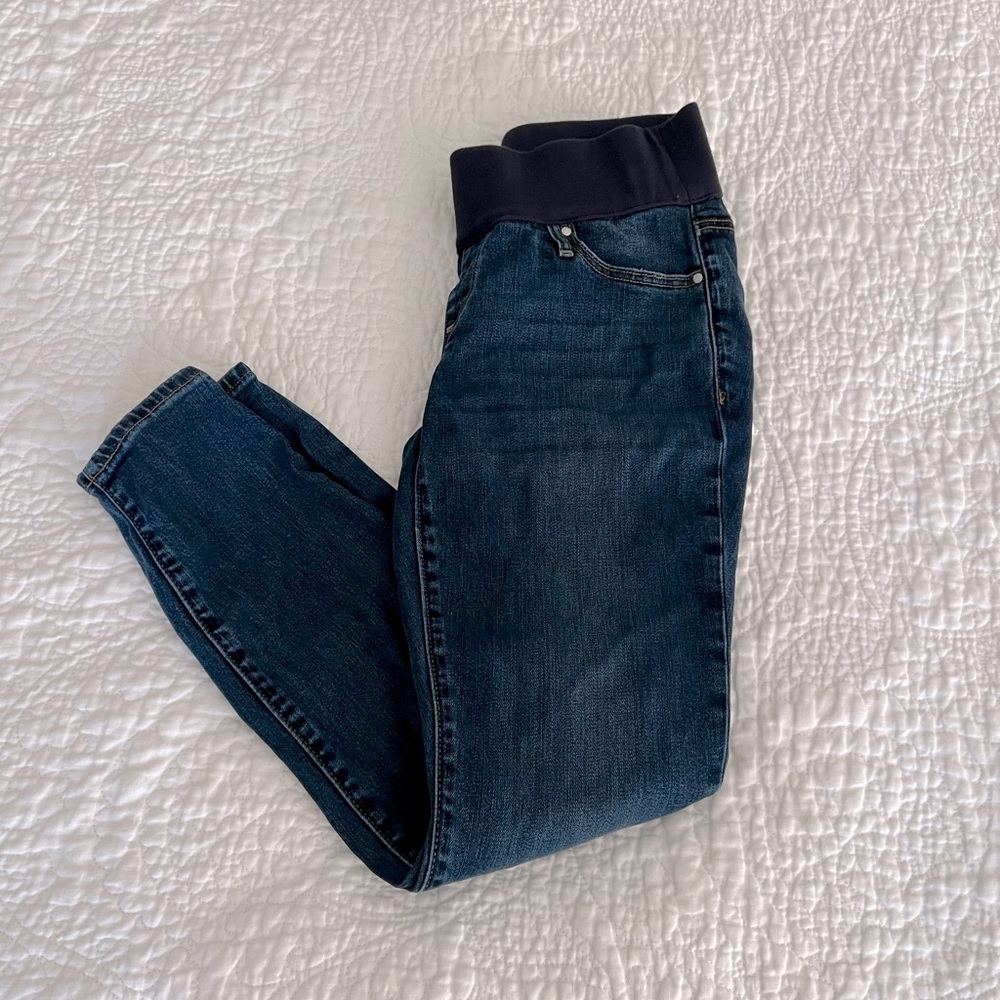 GAP True Skinny Demi Panel Maternity Jeans Sz 28 Short